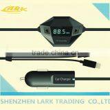 Octagonal 3.5mm Universal Car MP3 FM With USB Charging Cable Car FM Transmitter