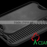 cast iron reversible griddle plate cookware in different size