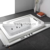Square best acrylic bathtub brands deck mounted massage B25823DW-4