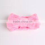 Pink Coral Fleece Soft Hairband Girl Decoration Bandeaux thumbnail-2
