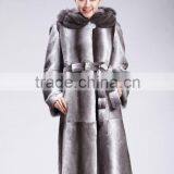 Hot Sell Rex Rabbit Fur Coat With Unique Design Garment