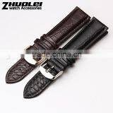 2015 New Style Imported Calfskin Leather Watch Bracelet Black Brown 20mm Wholesale 3PCS thumbnail-5