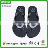 Eva Flip Flop Wedges With Rhinestone Glitter Sandals Wedges