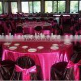 2015 hot sale premium 120inches satin table cloth for wedding banquet