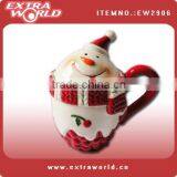 Hot Sale Ceramic Dunk Mug With Christmas Design