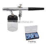 NEW 0.35mm 22cc DUAL-ACTION AIRBRUSH GUN GRAVITY PAINT TATTOO PR-128P