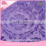 purple flower knitted fleece fabric for toy fabric