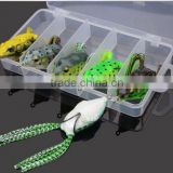 Silicone lure frog fishing lure Tackle Box Soft Frog Lure