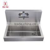 Commercial Wall Hung Hospital Stainless Steel Hand Washing Trough Medical Surgical Scrub Sink With Sensor Taps thumbnail-5