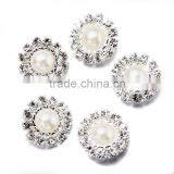 Rhinestone Pearl Button,decorative Pearl Button for Garment Accessories