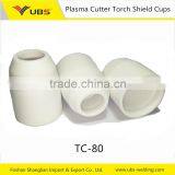 Plasma Cutting Torch Spare Parts Ceramie Shield Cup TC-80A