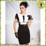 Short Sleeves Elegant Mature Women's Office Uniform thumbnail-4
