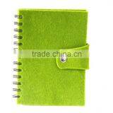 Spiral Notebook With Button Locked