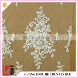 HC-5693-1 Hechun Sew Bling Crystal Beaded Austrian Bridal Lace Fabric for Evening Gown thumbnail-3