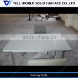 High glossy white dining table/dining table pictures/simple design dining table