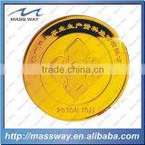 Custom 3D Zinc Alloy Plating 24K Gold Coin