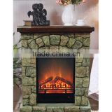 Heater Insert Polystone Mantel Electric Fireplace Home