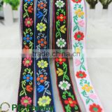 1.8cm embroidery ribbon with flower pattern