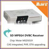 Support Conax CAS embedded Mstar MSD5019 STB SD MPEG4 DVBC Receiver