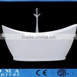 Oval Cultured Marble Freestanding Bathtub thumbnail-1