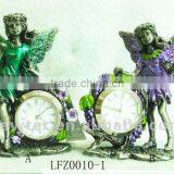 Charming Fairy Metal Clock Craft LFZ010