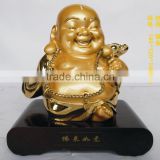 Fengshui products Buddha statue, lucky goods figurine, Gold Buddha sculpture