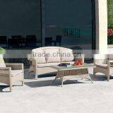 Evergreen Wicker Furniture - Outdoor White Rattan Patio Sofa