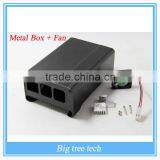 Raspberry pi 3/Raspberry Pi 2 / 2B Raspberry Pi B + Alu-case Metal Aluminum Case + Fan