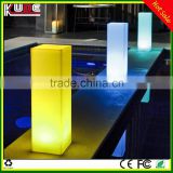 Waterproof rgb color changing led square column for wedding