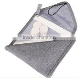 OEM customed color and brand canvas triangle foldable bag
