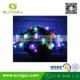 2016 Christmas Holiday Party Wedding Outdoor Decoration Indoor Bettery Solar Lotus Plastic Flower Fairy String Led Lights Quality Choice thumbnail-4