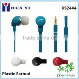 Fully compatible with all 3.5mm earphone flat cable earphone for iphone/samsung/nokia