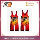 Stan Caleb Sublimated Custom Wrestling Uniforms With Pattern for Free Design