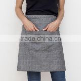 trend design cotton custom printed cooking apron modern restaurant uniforms for cleaning