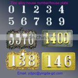 Solar house plate/door number with 3D feell letters