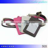 Soft PU Leather Bus Card Holder Business Card Holder With Window thumbnail-3