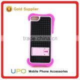 [UPO] High Quality Rubber Combo Armor Mobile Phone Cover Case for IPhone 5 With Kickstand thumbnail-3