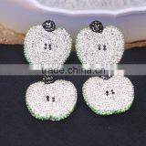 Lovely Fruit Pendant, Pave Crystal Zircon Clay Pendants, Gem Pendant Beads For Jewelry Making thumbnail-1