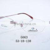 2016 New Stylish Metal Speculate Glasses Full Rimless G663