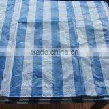 Striped Blue White Polyethylene Canvas Tarps PE Plastic Lona thumbnail-2