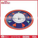 Festival Sailing Ship Boat Print Custom Personalized Round Melamine Section Dish thumbnail-1