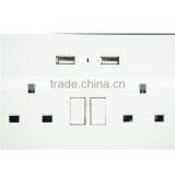Multi Plug Wall Sockets With Dual Usb Ports Made in China Usb Wall Socket thumbnail-4