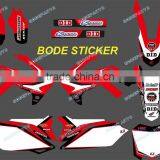 (red CRF) TEAM GRAPHICS &BACKGROUNDS DECALS STICKERS Kits for HONDA CRF250R CRF250 2010 2011 2012 & CRF450R CRF450 2009-2012 thumbnail-1