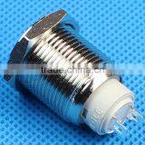 GQ-16FJ 16mm Flat Head Solder Waterproof Button, Push Button Switch# thumbnail-3