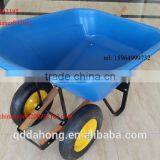 120L Heavy Duty Garden Wheelbarrow With Big Poly TrayWH8802 thumbnail-2