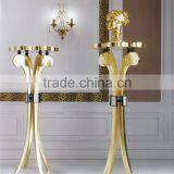 Large Golden Indoor Flower Holder, Living Room Decorative Flower Holder/Planter thumbnail-5