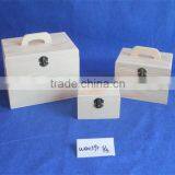 Handmade Feature Lightweight Wood Box With Handle Wooden Christmas Gift Box Wholesale thumbnail-6