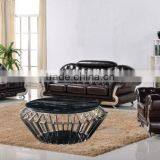 C151 Modern Design Stainless Steel Marble Coffee Table thumbnail-3