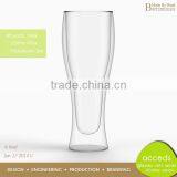 Professional Custom Wholesale Clear Pyrex Wheat Beer Mug Glass thumbnail-1