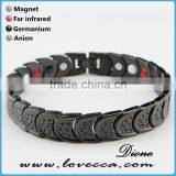 Cheap Wholesale Fashion Hot Selling Men Silver Stainless Steel Magnetic Bracelet thumbnail-6